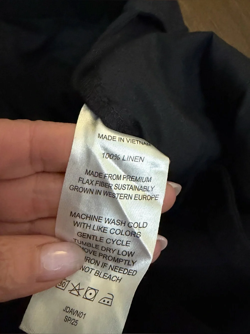 Quince Men’s 100% European Linen Pants Black